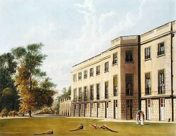 Carlton House, South Front, from The History of the Royal Residences, engraved by Richard Reeve (b.1780), by William Henry Pyne (1769-1843), 1819 - view 1