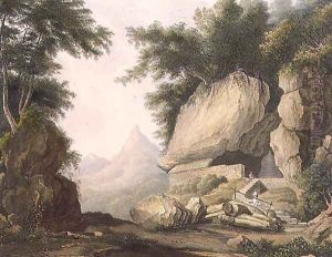 The Hermitage at Kurrungalle in Ceylon, from a drawing by Captain Charles Auber of the Quarter Master General's Department, engraved by R.G. Reeve (fl.1811-37) pub. by Smith, Elder and Company by William Westall
