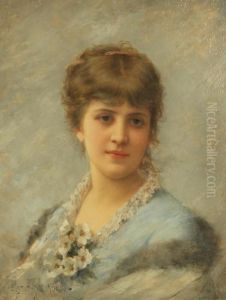 Girl With Apple Blossoms