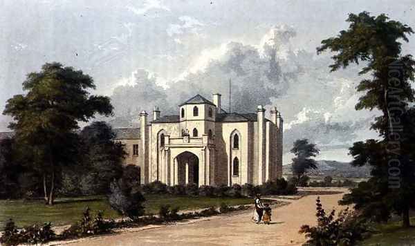 Colcorton Hall, from Ackermanns Repository of Arts, 1823 - view 1