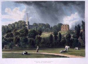 Harrow Church and School from near the Cricket Grounds, from History of Harrow School, part of History of the Colleges, engraved by Joseph Constantine Stadler (fl.1780-1812) pub. by R. Ackermann, 1816 by William Westall