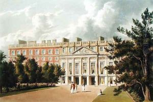 Hampton Court Palace, from The History of the Royal Residences, engraved by Richard Reeve (b.1780), by William Henry Pyne (1769-1843), 1819