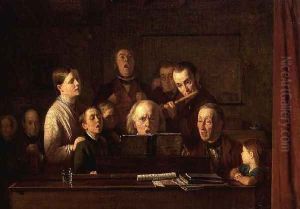 Practising for a Village Concert by Thomas Webster