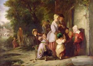 Returning from the Fair, 1837 by Thomas Webster