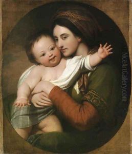 Mrs. Benjamin West and Her Son Raphael by Benjamin West
