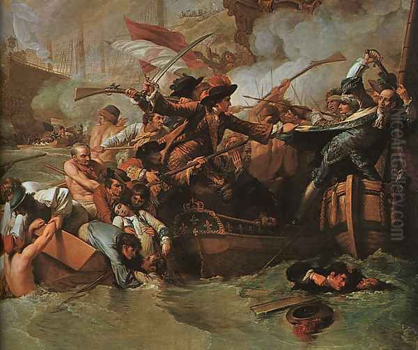 The Battle of La Hogue (detail) 1778 by Benjamin West