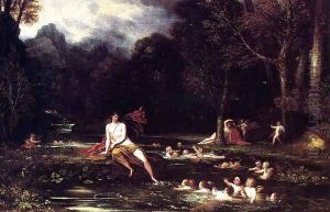Narcissus and Echo by Benjamin West