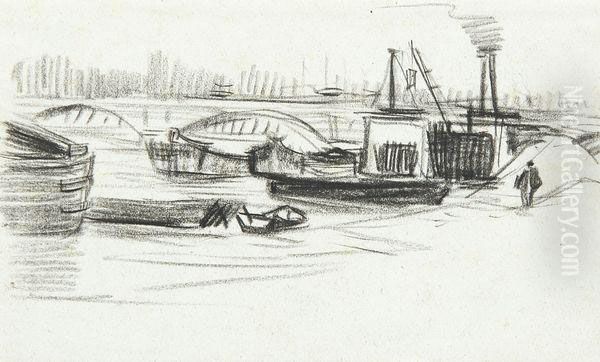 Quai Et Pont A Paris - view 1
