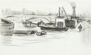 Quai Et Pont A Paris