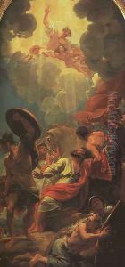 Central panel of a triptych (study for a window at St. Paul's Church, Birmingham)