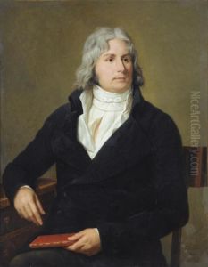 Portrait De Louis-francois Bertin, Dit Bertin L'aine by Francois-Xavier Fabre