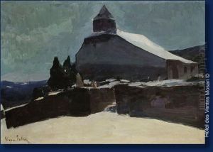 Eglise Et Cimetiere by Elysee Fabry