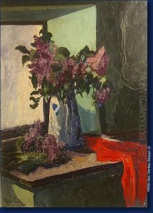 Nature-morte Aux Lilas by Elysee Fabry