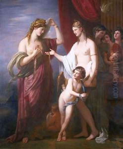 Juno Receiving the Cestus from Venus by Benjamin West