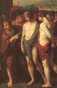 Pylades and Orestes Brought as Victims to Iphigenia (detail) 1766 Pylades and Orestes Brought as Victims to Iphigenia (detail) 1766
