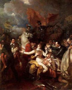 The Fatal Wounding of Sir Philip Sidney