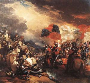 Edward III Crossing the Somme (1788) by Benjamin West
