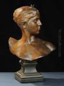 Busto Di Fanciulla by Alexandre Jean Joseph Falguiere