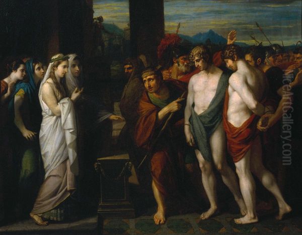 Pylades and Orestes Brought as Victims before Iphigenia - view 1