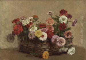 Panier De Zinnias