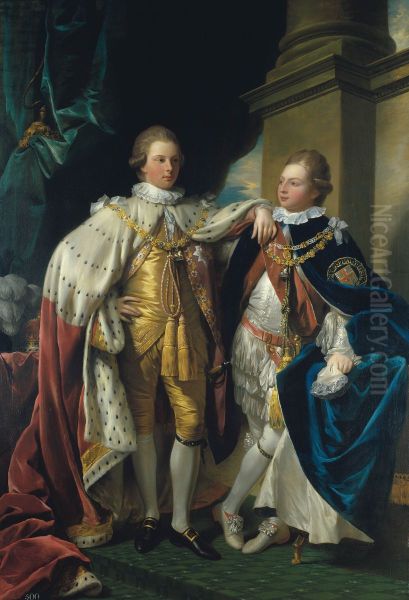 Portrait of George, Prince of Wales, and Prince Frederick, later Duke of York - view 1