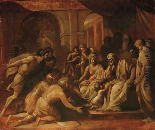 Study for Pyrrhus when a child brought before Glaucias - view 1