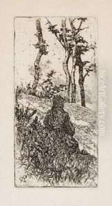 Contadina Toscana Seduta by Giovanni Fattori
