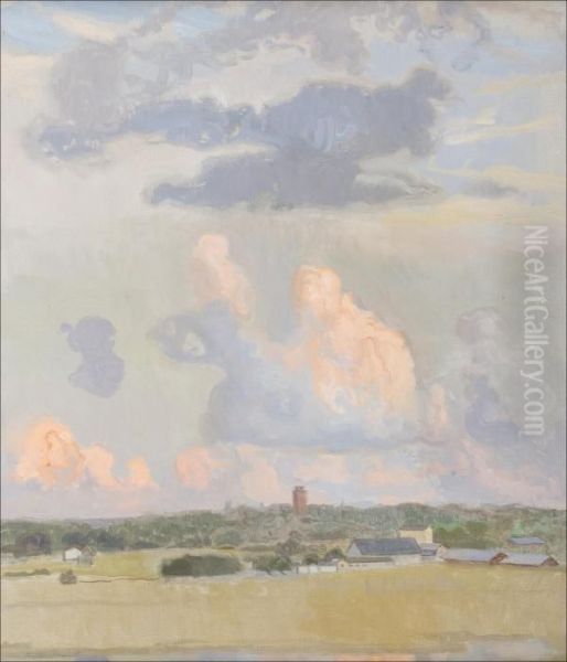 Auringonsateet Heijastuvat Pilviin. - view 1