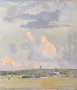 Auringonsateet Heijastuvat Pilviin. by Antti Faven