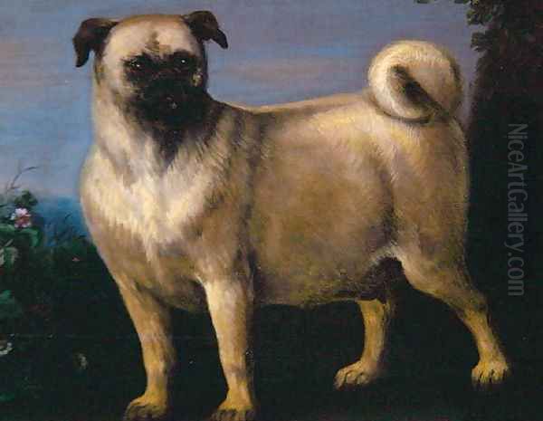 A Pug in a Landscape - view 1