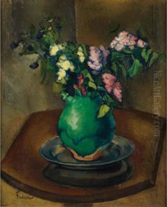 Still Life Of Lilacs In A Green Jug Still Life Of Lilacs In A Green Jug