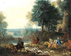 A hunt in full cry