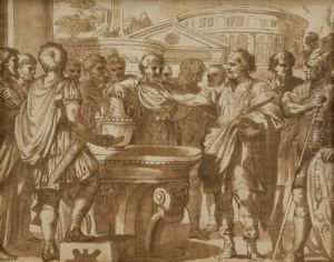 Romans Congregating Around A Well Romans Congregating Around A Well