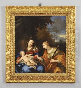 Madonna Con Bambino E Santa Caterina
