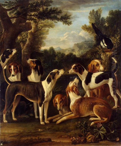 Hounds and a Magpie - view 1