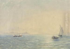 Fishing Boats On Loch Fyne, Scotland by Anthony Vandyke Copley Fielding