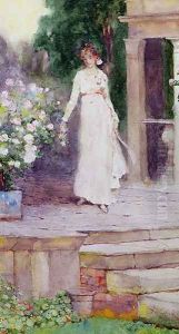 Lady on the Rose Terrace by David Woodlock
