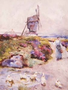 The Mill on the Common, Houghton, Huntingdonshire by David Woodlock