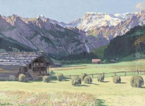 Sommermorgen Bei Adelboden