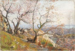 Bergeres Sur Les Hauteurs Du Rhone by Claude Firmin-Goy