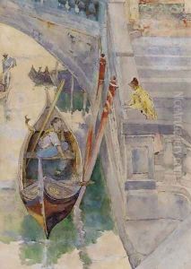 Young lovers, Venice by David Woodlock