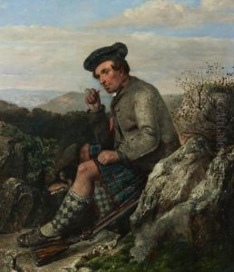 Scottish Huntsman At Rest