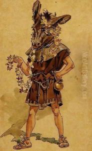 Bottom, costume design for "A Midsummer Night's Dream", produced by R. Courtneidge at the Princes Theatre, Manchester by C. Wilhelm