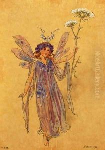 A Fairy, costume design for A Midsummer Nights Dream, produced by R. Courtneidge at the Princes Theatre, Manchester by C. Wilhelm
