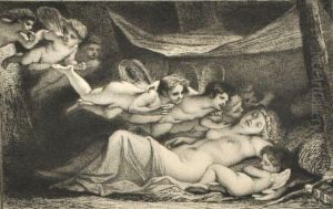 Le Sommeil, Sleeping by Flameng, Leopold