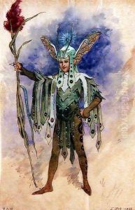 Peaseblossom, costume design for "A Midsummer Night's Dream", produced by R. Courtneidge at the Princes Theatre, Manchester by C. Wilhelm