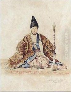 A Turk Smoking A Hookah
