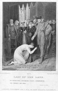 Ellen Douglas showing the ring, from Lady of the Lake by Walter Scott by Richard Westall