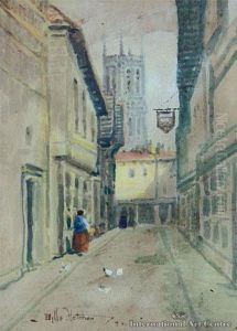 Village With Cathedral thumbnail