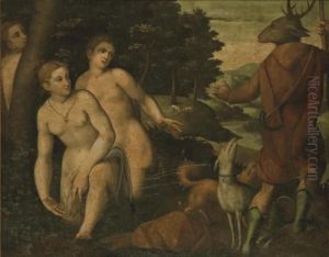 Diane Et Acteon by Frans Floris